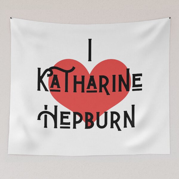 Item preview, I Love Katharine Hepburn designed and sold by Aiko  Ota.