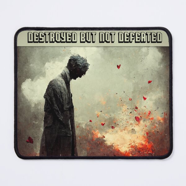 Item preview, Destroyed but not defeated designed and sold by inkdast.