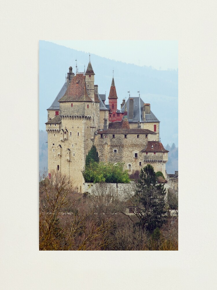 Alternate view of Menthon Saint Bernard castle Photographic Print