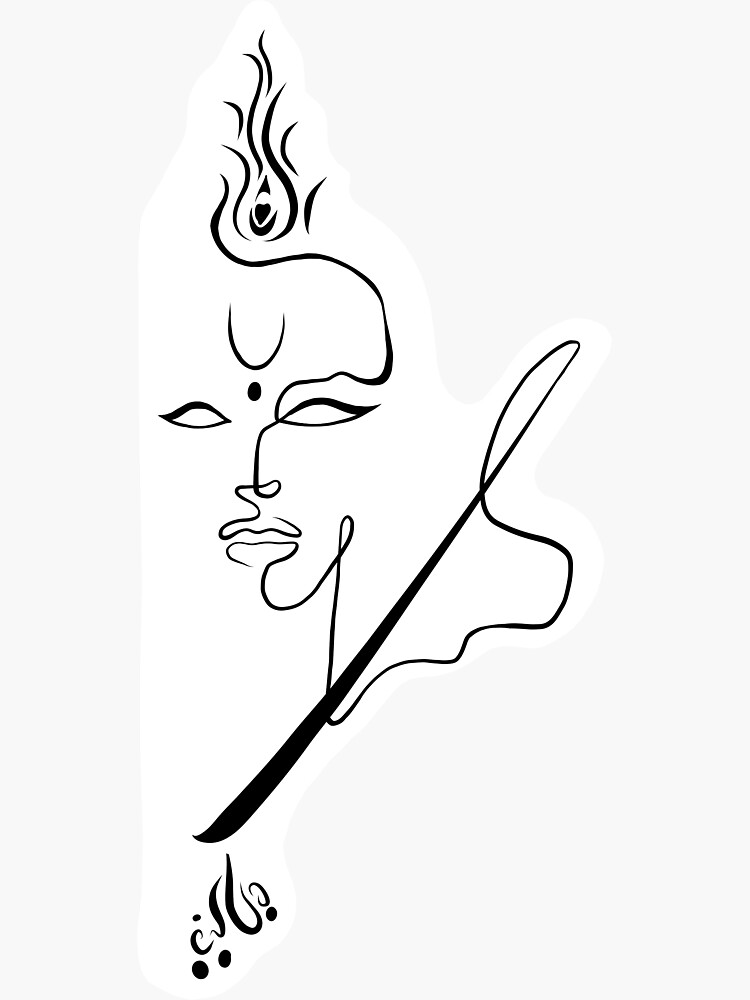 180 Sri Krishna Drawing Images  Krishna Sketches Easy