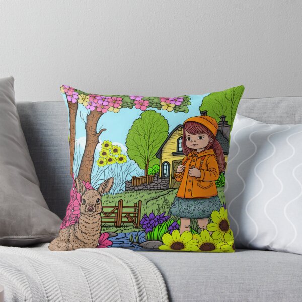 Item preview, spring scenes coloring book designed and sold by DailyProduct.
