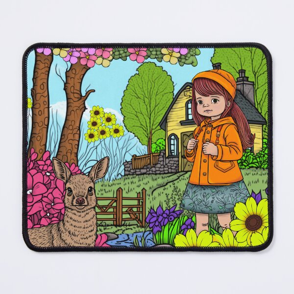 Item preview, spring scenes coloring book designed and sold by DailyProduct.