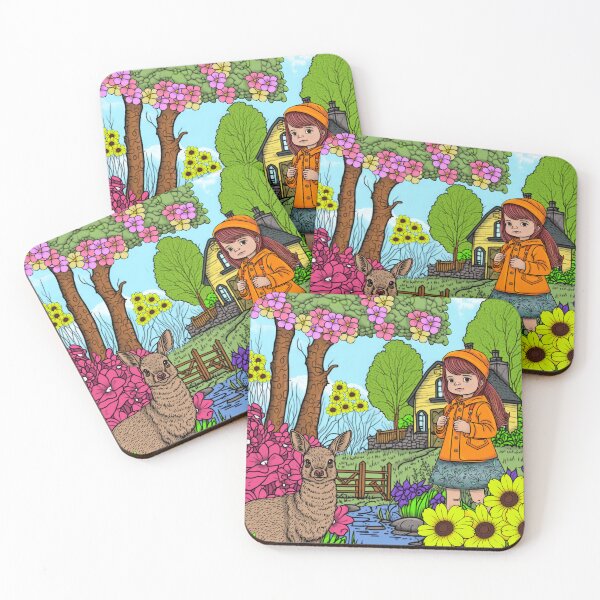 Item preview, spring scenes coloring book designed and sold by DailyProduct.