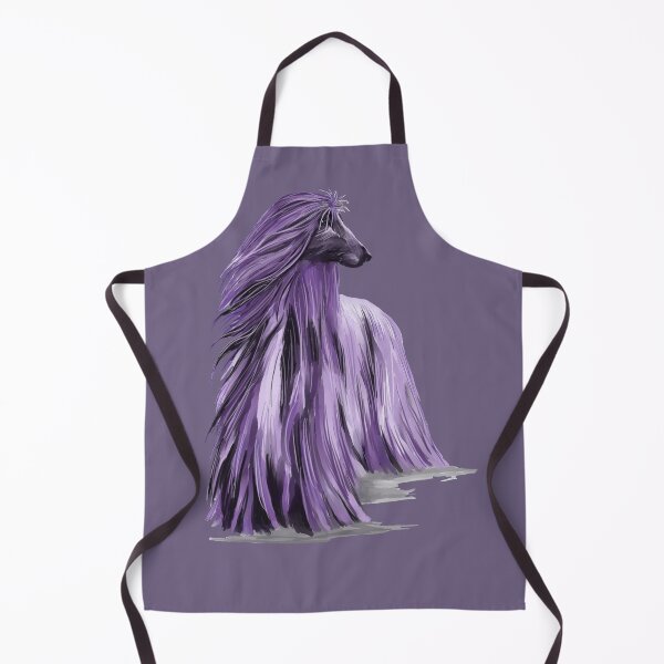 Item preview, Afghan hound in shades of purple designed and sold by Faerieglen.