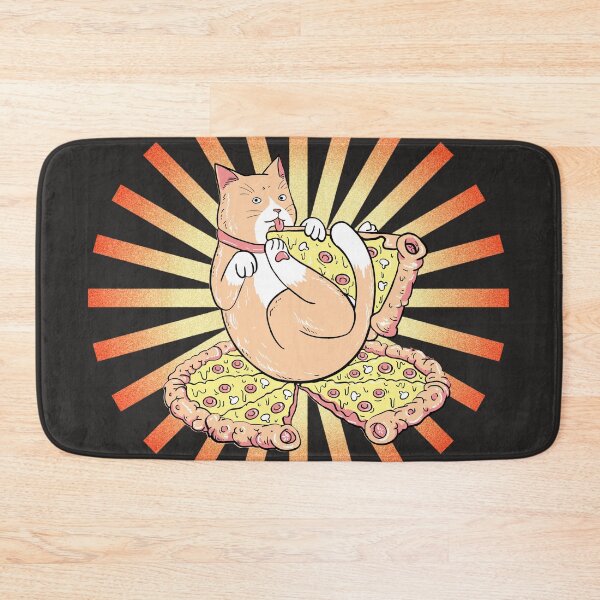 Item preview, Cat with pizza designed and sold by CzartyMarty.