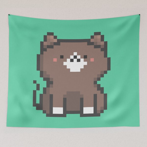 Item preview, Gato silencioso de píxeles 15 designed and sold by sosorimaru.