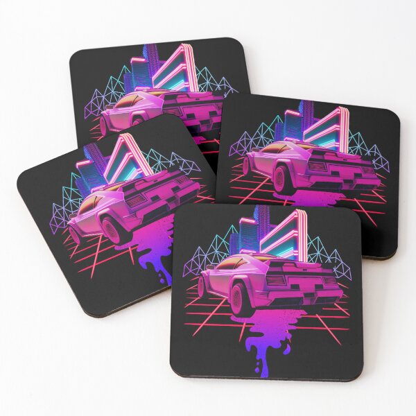 Artikelvorschau, Retro Wave City Sport Auto 80s Vaporwave entworfen und verkauft von Ascooepics.