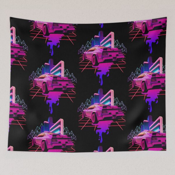Item preview, Retro Wave Ciudad Deporte Auto 80s Vaporwave designed and sold by Ascooepics.