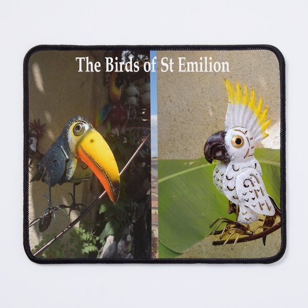 Item preview, St Emilion, Friendly Hornbill and Cockatoo,Medieval French Village Wine Center designed and sold by JonDelorme.