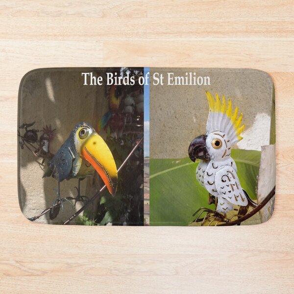 Item preview, St Emilion, Friendly Hornbill and Cockatoo,Medieval French Village Wine Center designed and sold by JonDelorme.