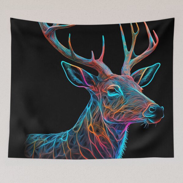 Item preview, Electric Forest Royalty: A Deer's Reign in the Jungle designed and sold by AOK-DESIGN.