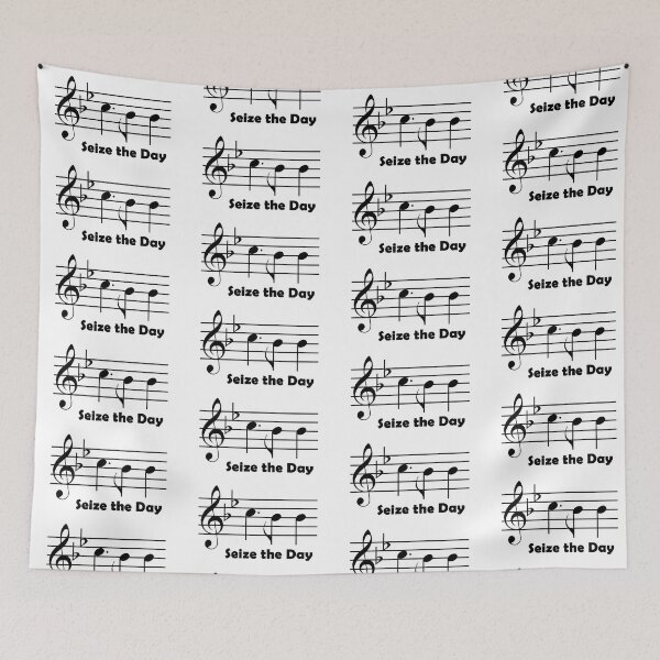 Aperçu de l'œuvre Newsies Seize the Day Notes de musique avec texte créée et vendue par FeatheredPrints.