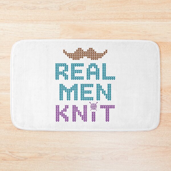 Item preview, Real Men Knit Knitting Knitter designed and sold by jaygo.