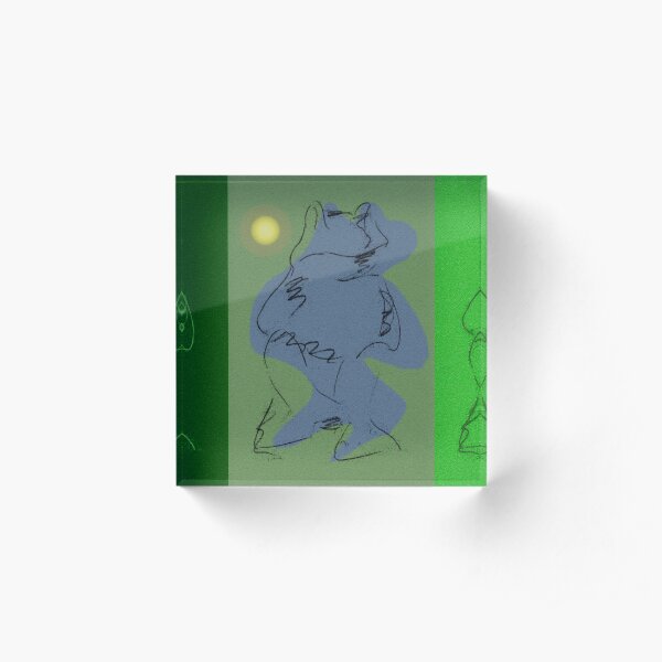 Frog 3 Acrylic Block
