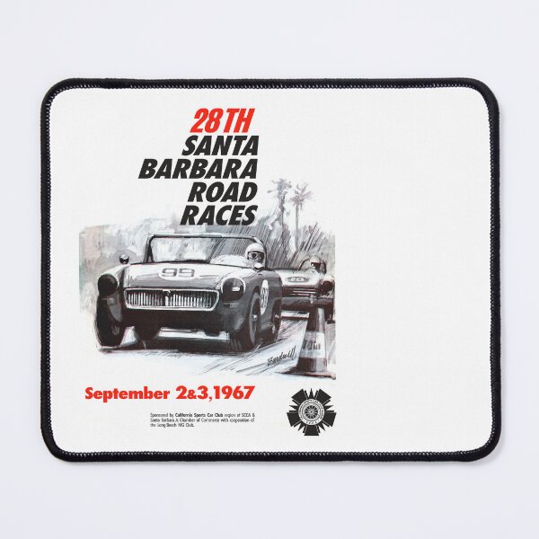 Item preview, 28th Santa Barbara Road Races 1967 retro vintage racing poster designed and sold by retropetrol.