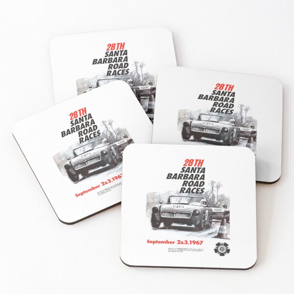Item preview, 28th Santa Barbara Road Races 1967 retro vintage racing poster  designed and sold by retropetrol.