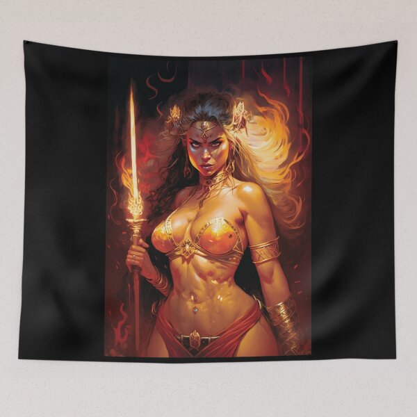 Item preview, Sexy Warrior Princess designed and sold by AIartCANVAS.