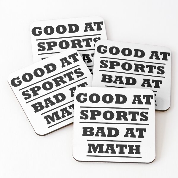 Item preview, Good At Sports Bad At Math designed and sold by MagicalArtNew ⭐⭐⭐⭐⭐.