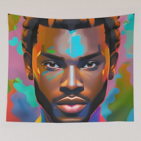 Item preview, Afro Abstract Art- Portrait of Black Man designed and sold by NoirCultureC-2.