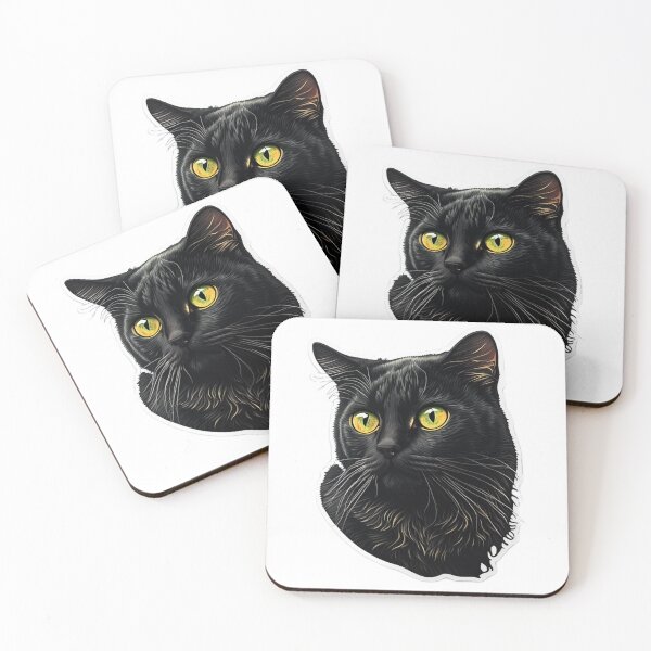 Item preview, Purr-fectly Realistic Black Cat Sticker designed and sold by KukiStickers.
