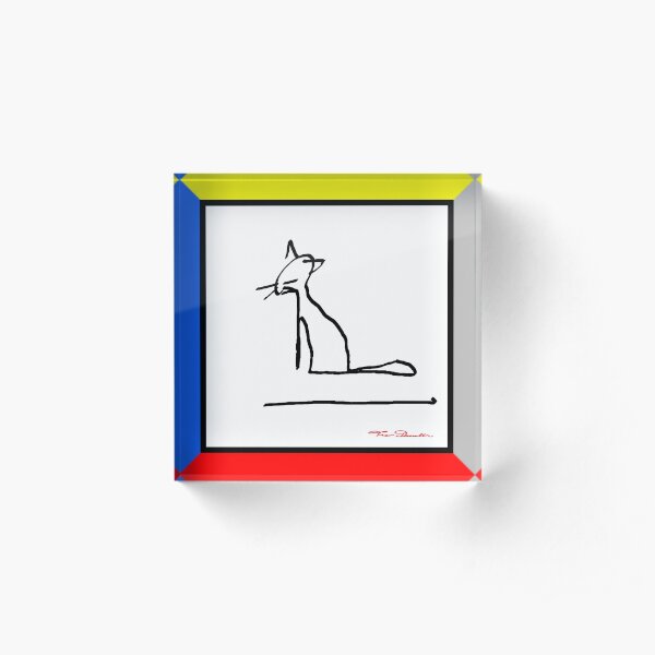 FG cat Acrylic Block