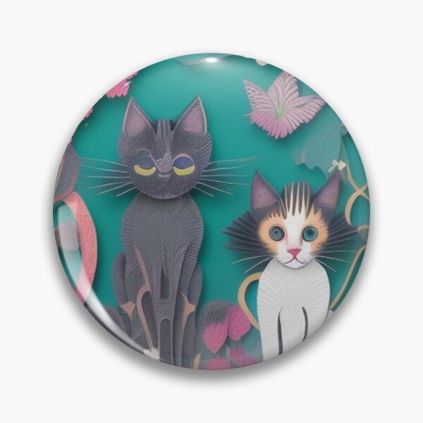 Item preview, A lovely cats' couple creative art designed and sold by brilliant-com.