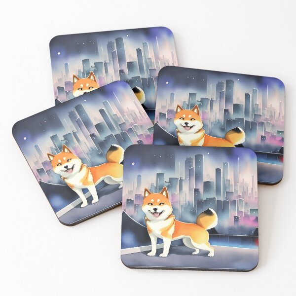 Item preview, Sky-high Adventures: A Shiba Inu's Rooftop Escapades designed and sold by Agunikyle.