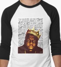 Camiseta ¾ bicolor para hombre Biggie Smalls