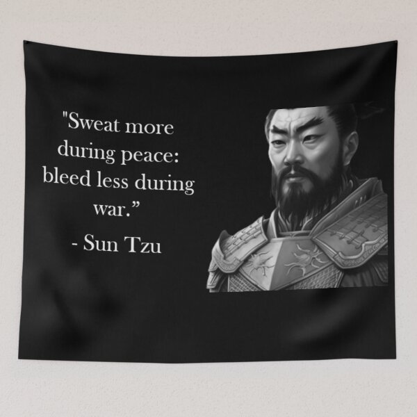 Item preview, Sun Tzu Quote - Sweat and Blood designed and sold by Reed-Inc.