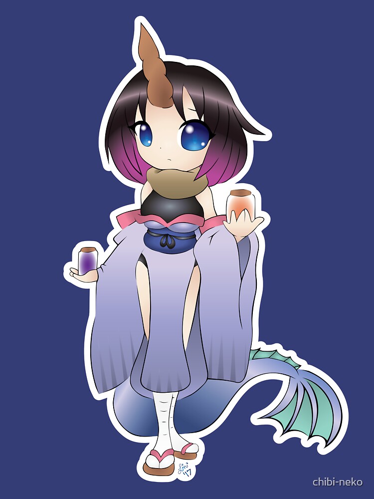 Miss Kobayashis Dragon Maid Elma T Shirt For Sale By Chibi Neko Redbubble Miss