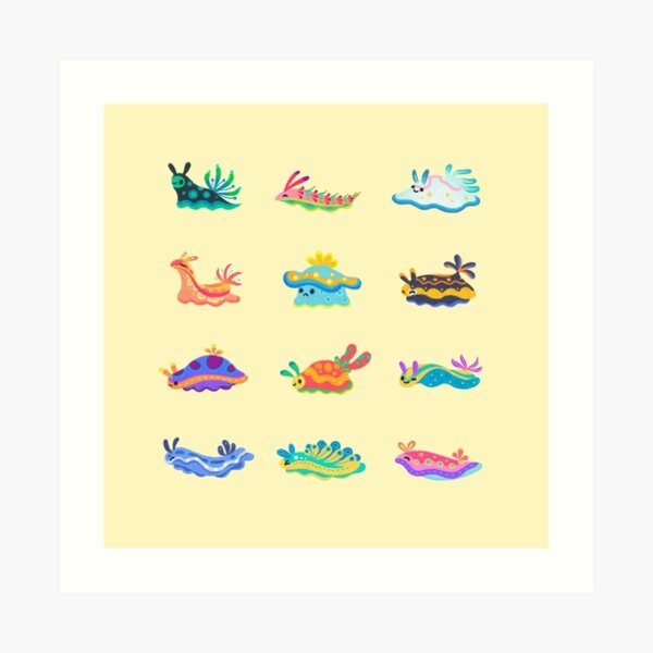 Sea slug Art Print