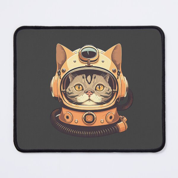 Item preview, Cute Cat Wearing A Diving Helmet - Nautical Themed Vector Art designed and sold by JustSimpleUK.