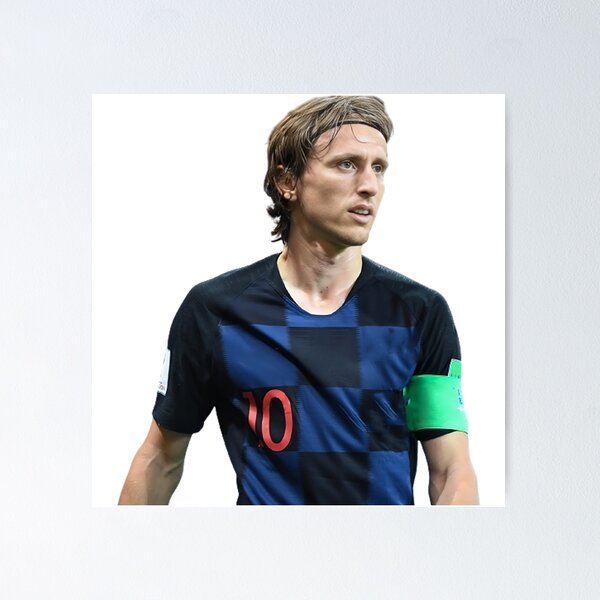 Luka Modric Poster, Real Madrid Poster, Poster Midfielder, Soccer Poster, Poster Soccer Player, Portrait Poster, Home Decor