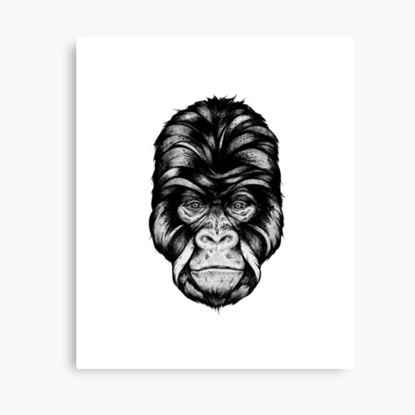 Neo Traditional Gorilla Tattoo Flash Design  Etsy