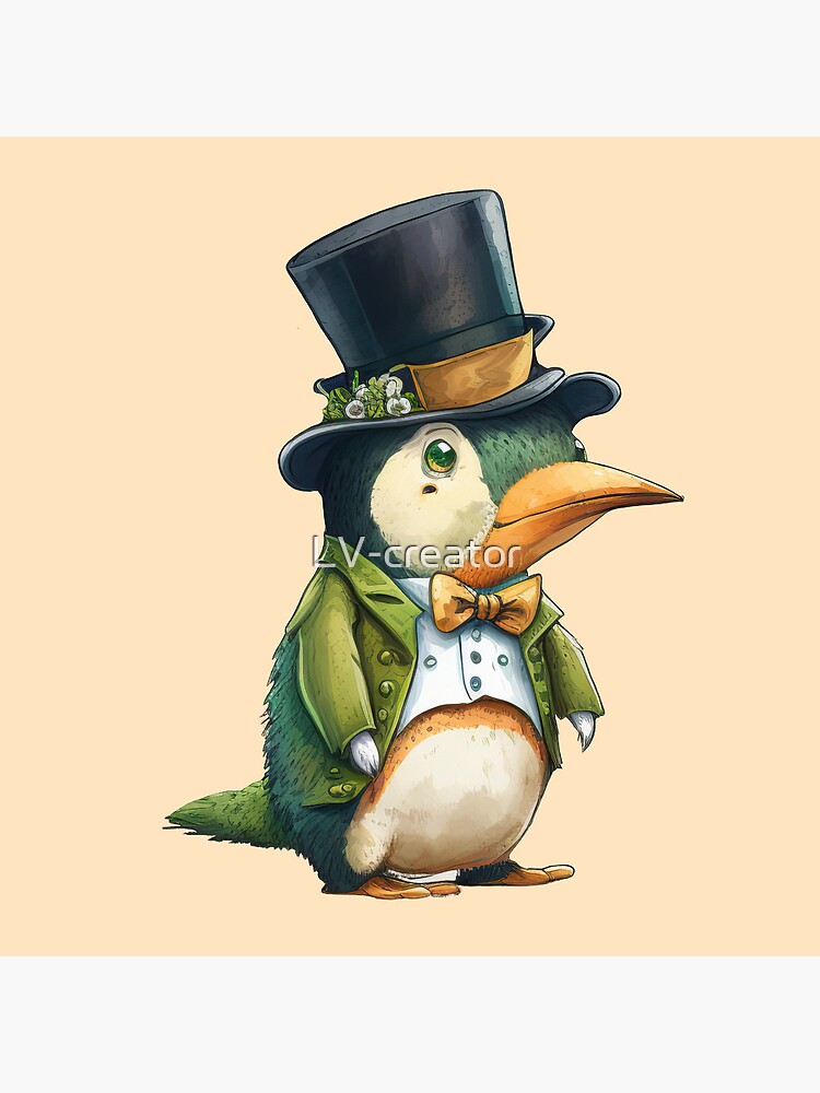 Elegant Owl for Saint Patrick's Day Poster by LV-creator