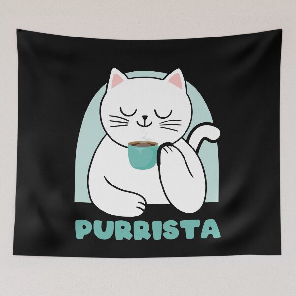 Item preview, Purrista Coffee Roasting Cat Coffee designed and sold by MooonTees.