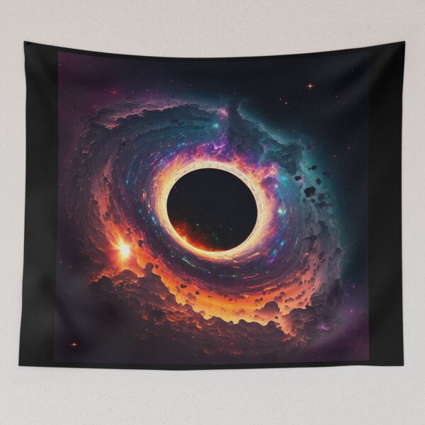 Item preview, Black Hole Supernova in Space designed and sold by AIartCANVAS.