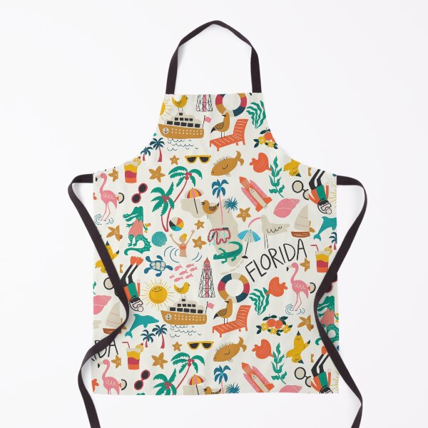 Item preview,  Florida whimsical Map//custom map design and pattern designed and sold by Bridgett3602.