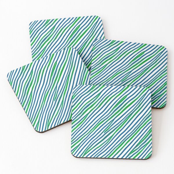 Item preview, Green and Blue Waves designed and sold by Charles-Gemini.