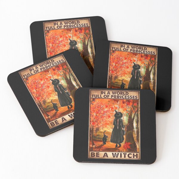 Item preview, Witch with Black Cat in Forest Halloween Graphic designed and sold by zptees.