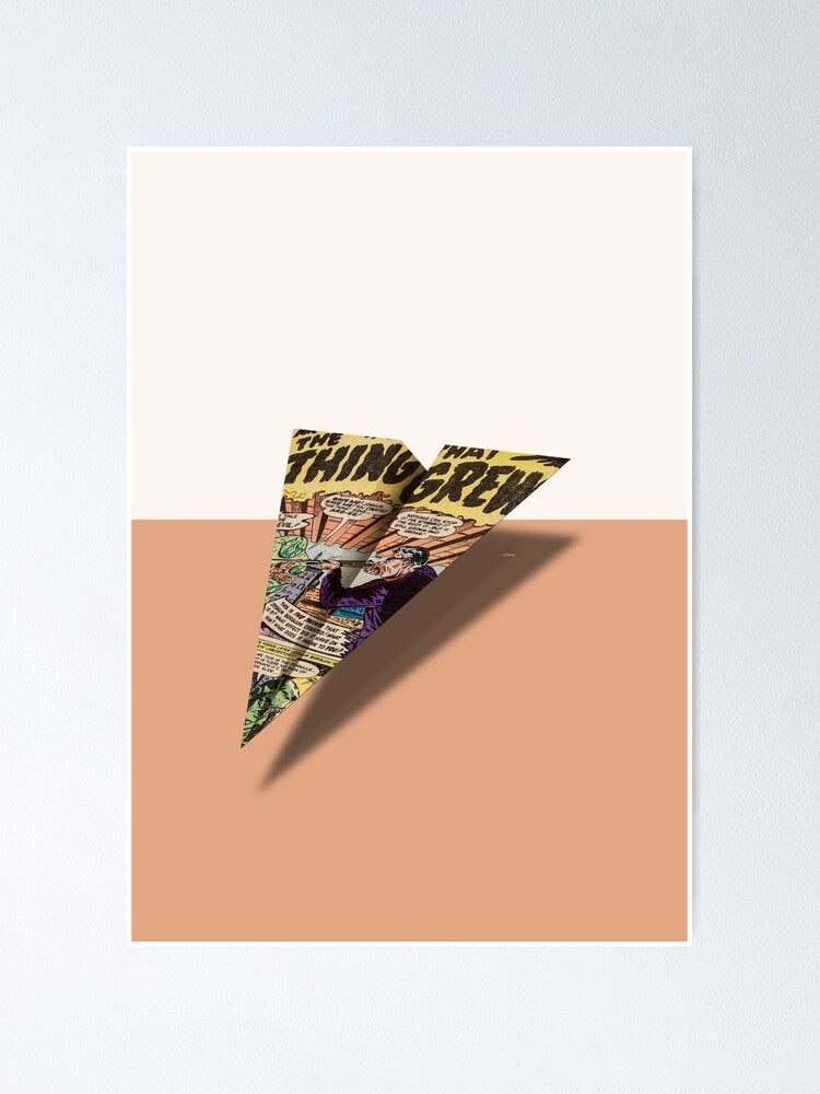 The Thing That Grew Paper Airplane | Poster