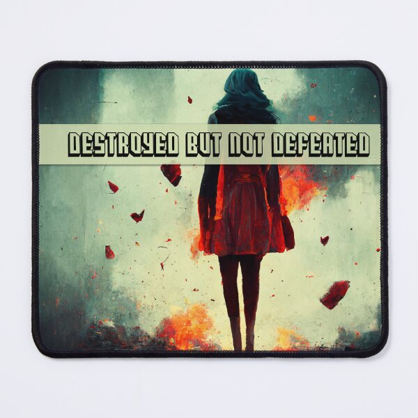 Item preview, Destroyed but not defeated - woman designed and sold by inkdast.