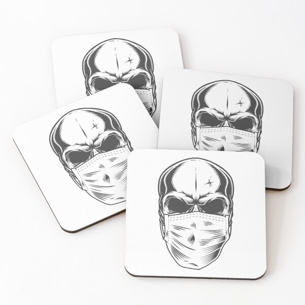 Item preview, Skull in the medical mask designed and sold by LOSMISHOP.
