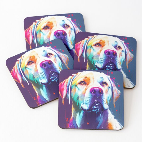 Item preview, Colorful Labrador who hears particularly well designed and sold by PadedoDesigns.