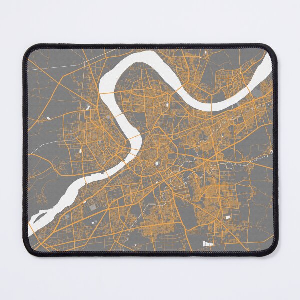 Item preview, Surat City Map of Gujarat, India - Bauhaus designed and sold by deMAP.