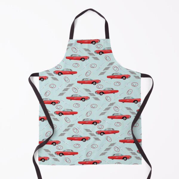 Item preview, 1963 Red Hot Hot Rod Antique Car on Light Blue cde8e8 designed and sold by Art in My Loft.