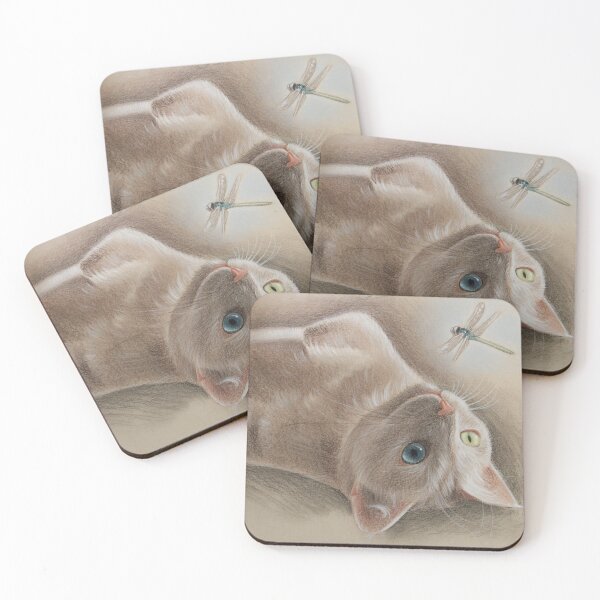 Item preview, Cat with a dragonfly designed and sold by Denise Nijs.