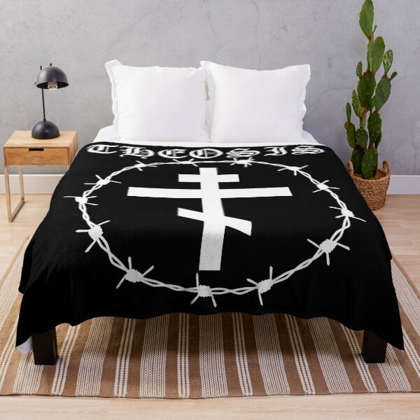 Item preview, Eastern Orthodox Cross Barbed Wire Metal Hardcore Punk Theosis designed and sold by thecamphillips.