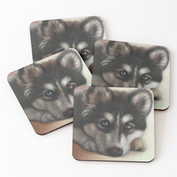 Item preview, Pasteldrawing of a husky dog designed and sold by Denise Nijs.
