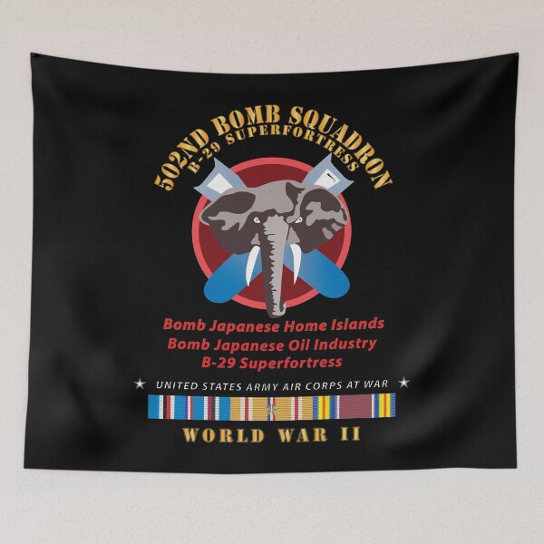 Item preview, 502nd Bomb Squadron - B-29 Superfortress - Campaigns - World War II w PAC SVC X 300 designed and sold by Military Insignia Products.